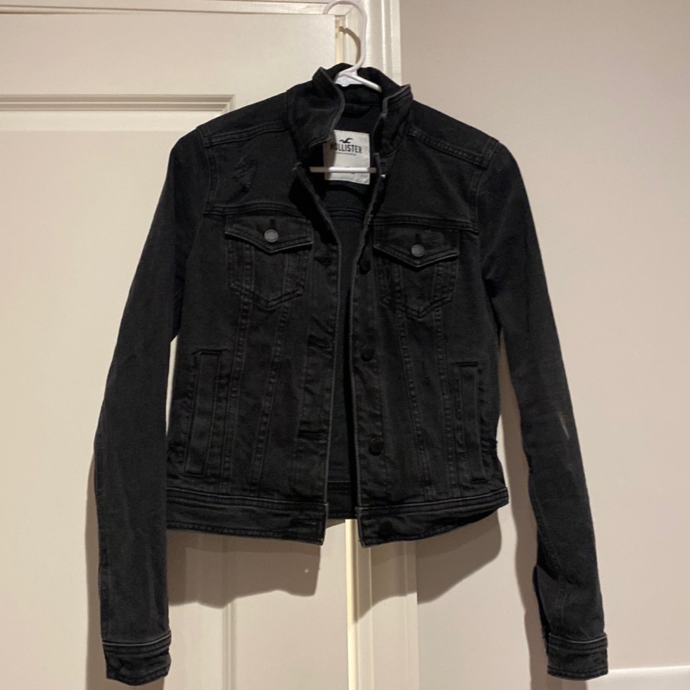 Black denim Hollister Jean Jacket